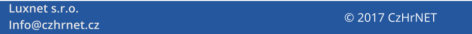 Info@czhrnet.cz © 2017 CzHrNET         Luxnet s.r.o.